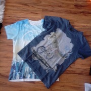 dwie koszulki na wzrost 128 stan bdb