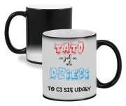 Magiczny matowy kubek dla TATY Dzień Ojca urodziny na prezent