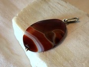 Srebrny wisiorek z naturalnym agatem - Agat art.jewellery