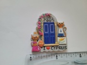 Magnes na lodówkę - 508f. CYPR Koty 