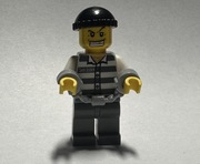 LEGO CITY FIGURKA POLICE ZŁODZIEJ,WIĘZIEŃ cty0040