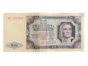 Polska 20 złotych 1948 rok seria HG