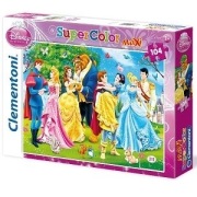 Puzzle 104 el. MAXI Księżniczki Clementoni
