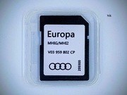 Karta SD - aktualizacja map Audi MIB2 EU 2026