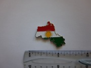 Magnes na lodówkę - 439g. KURDYSTAN Metalowa mapa