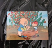 pomysłowy dobromir żywy obrazek pocztówka karta pocztowa PRL nr 367