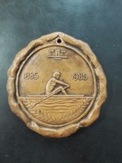 Plakieta medal ścienny – wioślarstwo 1885–1985, jubileusz