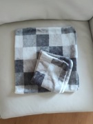 2 x poszewka ozdobna 40 x 40 cm Domarex szara krata Lorgia Kratka