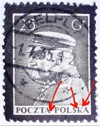 PELPLIN. Znaczek Fi 275II B1. Dodatkowe usterki. Kasowany.