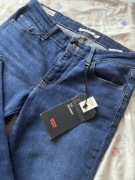 Jeansy damskie skinny 711 Levis Premium z metką