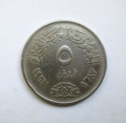 5 Piastrów 1967 r. Egipt