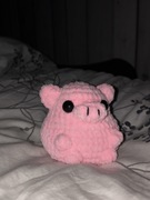 świnka na szydełku pluszak maskotka amigurumi rękodzieło  