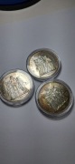 Zestaw Francja 10 Franków , 3 sztuki , srebro , waga łaczna 75 gram 