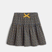 nowa z metką spódniczka drobny sztruks OKAIDI granat wzorek 14 lat