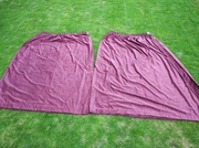 2szt zasłony 217x334 cm bordo brąz 