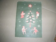 Szopka Bożonarodzeniowa papierowa rozkładana lata 60-70te