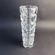 Wazon szklany kryształowy - Cristal D'Arques Durand - lata 80