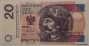 20 ZŁ B. CHROBRY SERIA BZ  2016 r. STAN 1 UNC