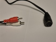 Kabel Adapter: Gniazdo DIN – 2x RCA (Cinch) / Kabel MIDI (50 cm)