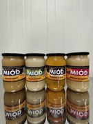 Miód 3+1GRATIS 4KG fasolowy rzepakowy wielokwiatowy spadziowy nektarowo-spa