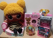 Zestaw LOL OMG - Queen Bee Duża 40cm , SOWA, TONSEL - 3 lalki + PUZZLE