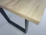 Stół industrialny loft 120x80 dąb craft szary