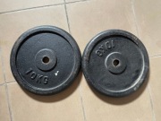Obciążenie żeliwne, 2 x 10 kg, 8 x 1 kg 