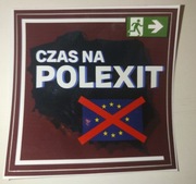naklejki "CZAS NA POLEXIT" #Eurokołchoz #Eurokomuna; 30 sztuk 