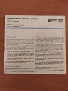 pamiątka z PRL - instrukcja obsługi TV Unitra Jowisz - unikat