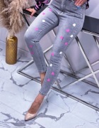 Jeansy serduszka nowe z metką S/36