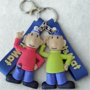 Breloczek Postać z Bajki Sąsiedzi do Kluczy Prezent dla Budowlańca Gadżet 