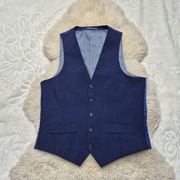 Kamizelka garniturowa M Granatowa 15 % Wiskoza