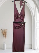 Sukienka body bordo 
