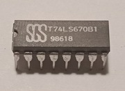 74LS670 4-by-4 Register File(with three-state outputs) 