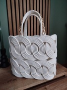 Torebka koszyk ze sznurka