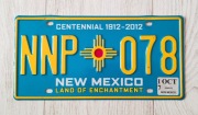 Tablica rejestracyjna USA NEW MEXICO Centennial 2017