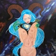 Obraz akrylowy 80x80 cm "Kosmos w tobie"