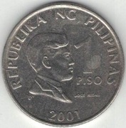 Filipiny 1 piso peso 2001 - 24 mm - nr 1