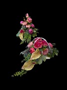 Komplet stroik wiązanka w drewnie na grób cmentarz pomnik 