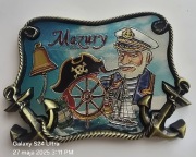 Magnes na lodówkę metalowy (15) Mazury Jeziora Mazurskie Śniardwy Mikołajki