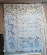 Biała firana kwiaty nr 9