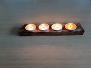 Świecznik drewniany