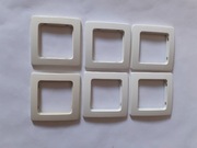 Ramka pojedyncza Hager-Berker Modul biała - używana 