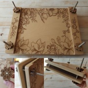 Prasa Do Suszenia Kwiatów Ziół Zielnik Duża Praska Drewniana XXL Herbarium