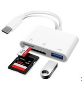 przejściówka USB-C na micro sd oraz USB-A