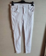 Jeansy białe elastyczne Goodies L 40