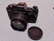 APARAT PRAKTICA BCA ELECTRONIC + MC PENTACON 1:1,8 F=50MM+LAMPA BŁYSKOWA