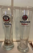 Zestaw 2 pokali 0,5l Erdinger & Paulaner | Szklanki do piwa pszenicznego