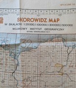 Stara mapa 1947 Skorowidz Map WIG sztab generalny Wojskowy Instytut Geograf