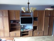 Meblościanka regał 7 elementów KAROL kolor orzech